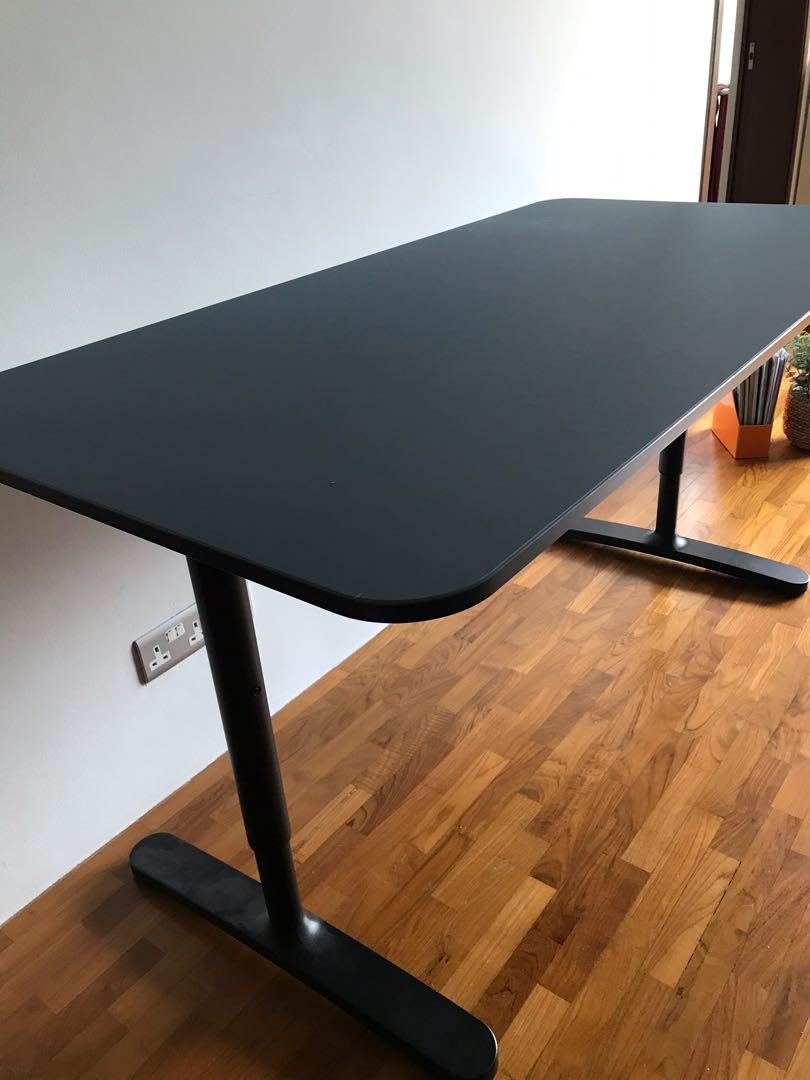 IKEA Bekant desk, Furniture & Home Living, Furniture, Tables & Sets on