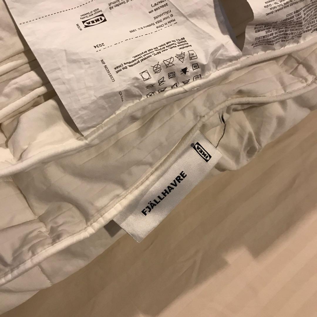 IKEA Fjallhavre Duvet Blanket - light warm 200x200cm, Furniture u0026 Home  Living, Bedding u0026 Towels on Carousell