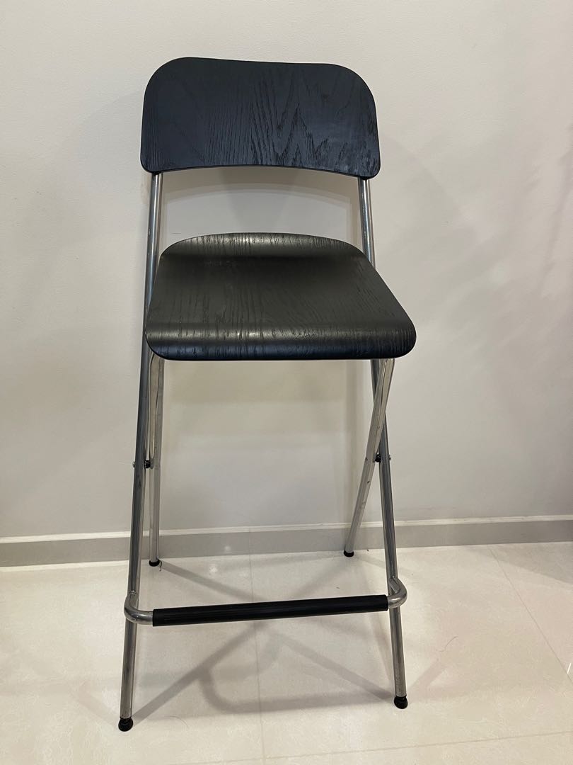 IKEA FRANKLIN FOLDABLE BAR CHAIR, Furniture & Home Living, Furniture