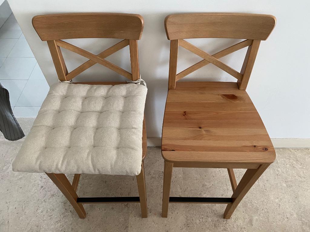 Ikea ingolf sales stool cushion