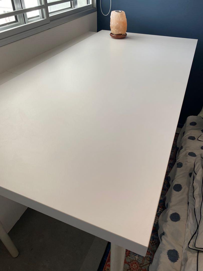 IKEA LINNMON TABLE TOP WITH OLOV LEGS, Furniture & Home Living