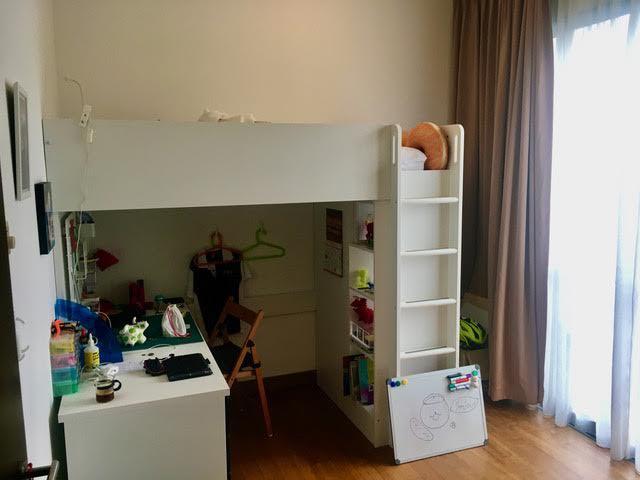 Ikea Loft Bed With Desk Drawers And Wardrobe Furniture Home Living Furniture Bed Frames Mattresses On Carousell