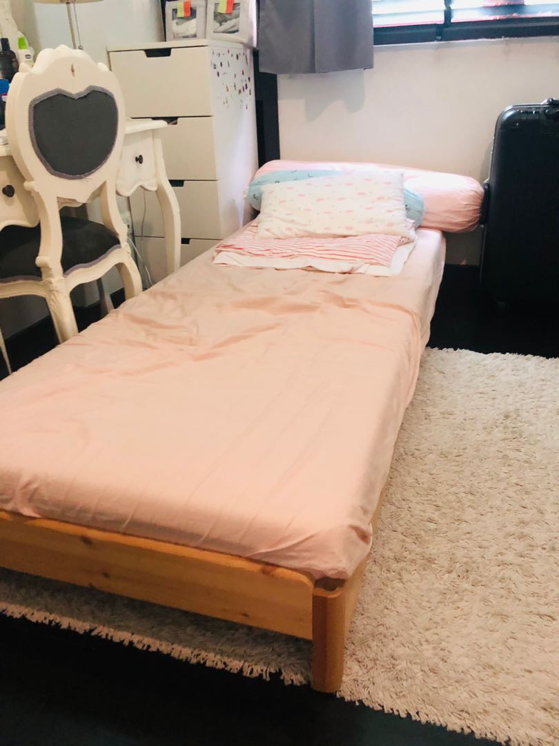 Ikea Single size bed for sale!, Furniture & Home Living, Furniture, Bed