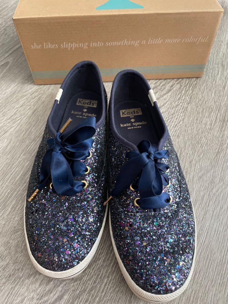 Keds for Kate Spade Navy Multi Glitter