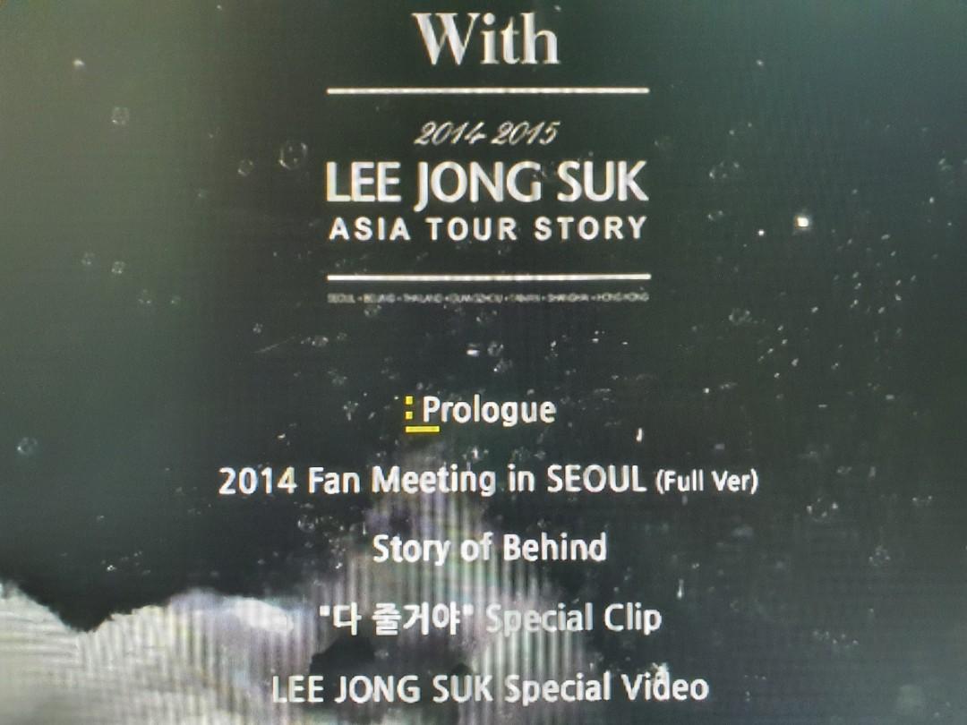 Lee Jong Suk 2014-2015 Asia Tour Story ~With~ (Photo Book + DVD