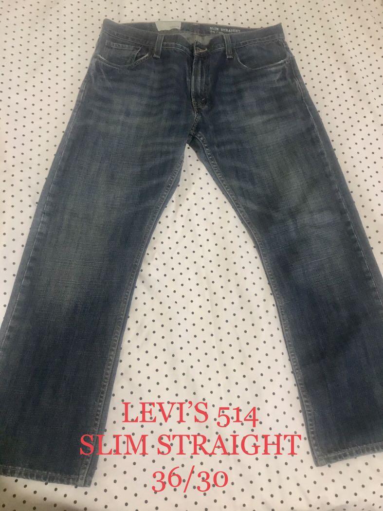 LEVI'S 514 SLIM STRAIGHT MEN'S JEANS, Men's Fashion, Bottoms, Jeans on  Carousell
