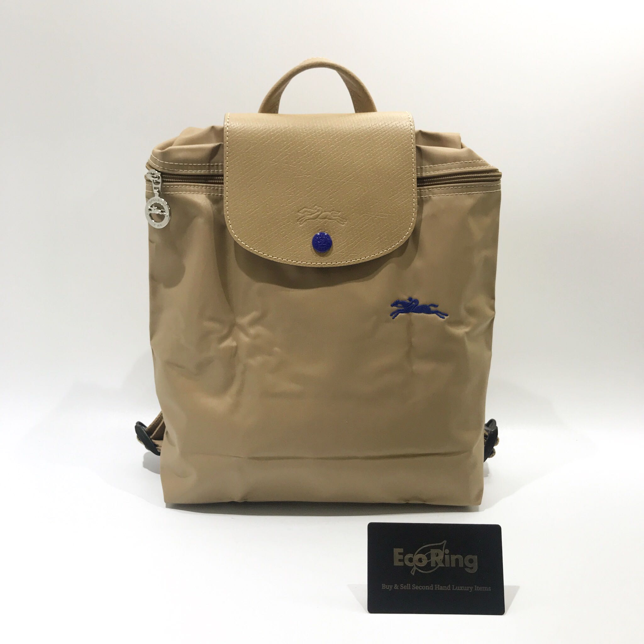 longchamp khaki backpack