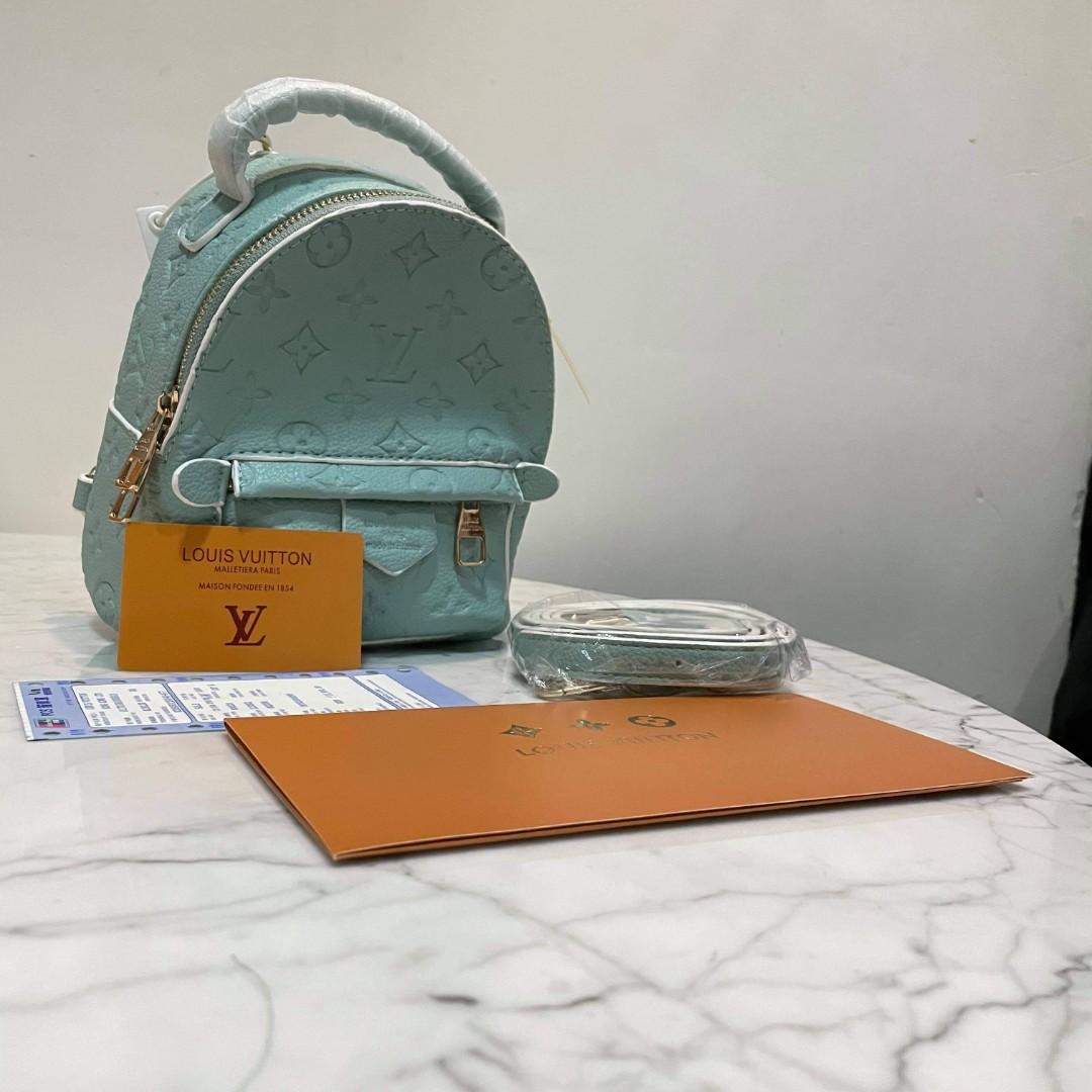 LV Embossed Mini Palm Spring Backpack, Women's Fashion, Bags & Wallets,  Backpacks on Carousell