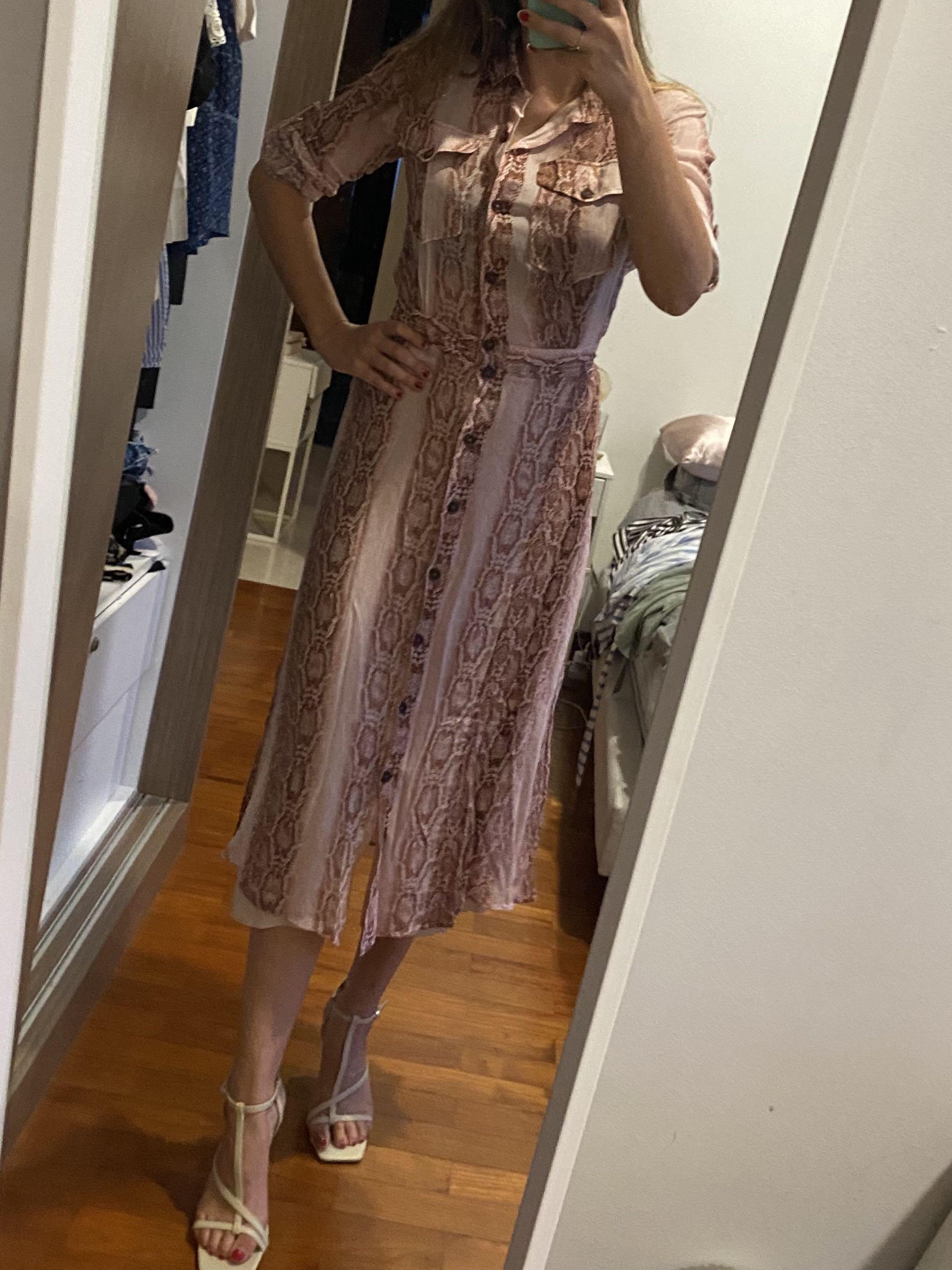 Massimo dutti snake print dress shop