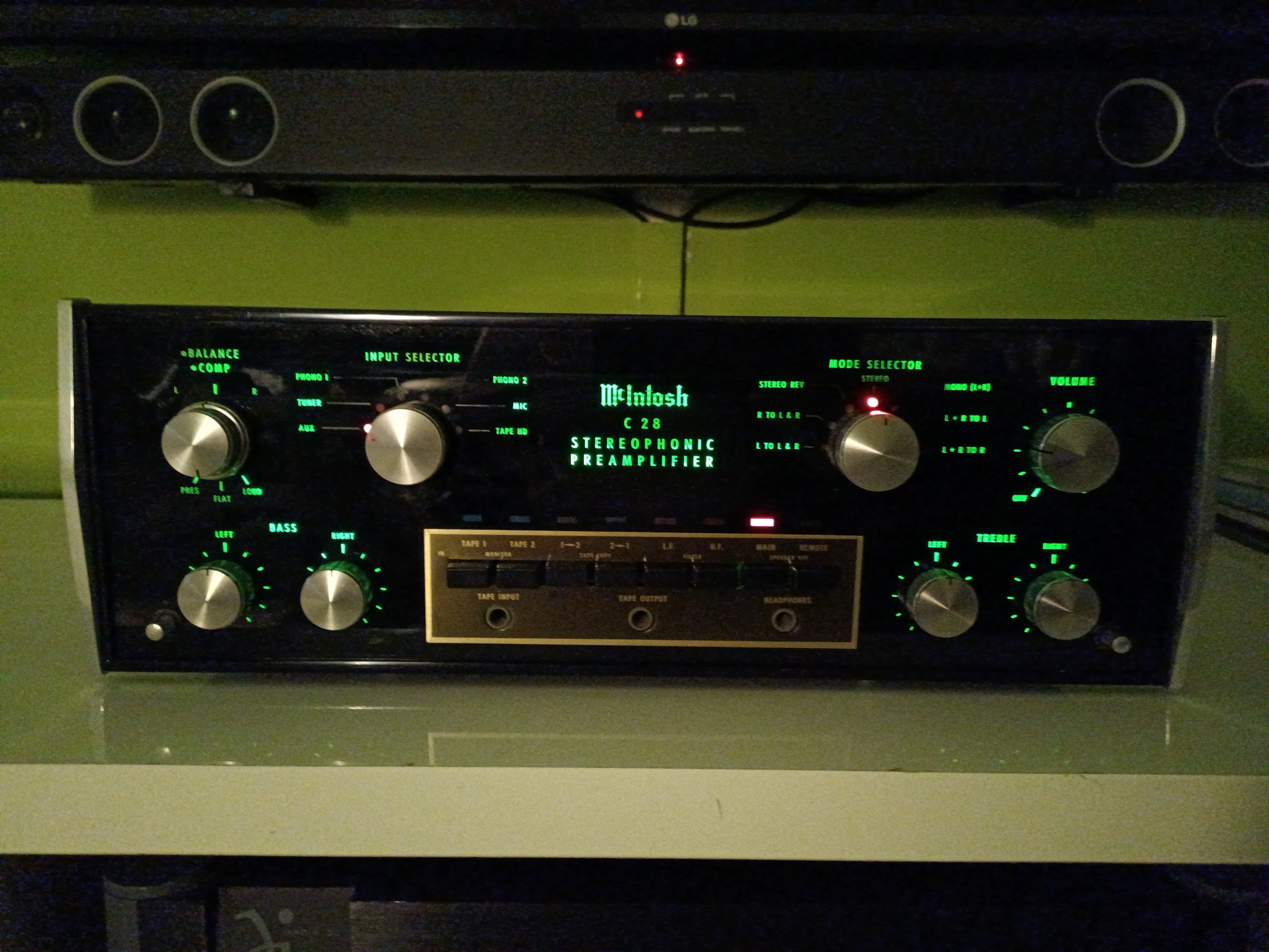 THE MCINTOSH C28 通電のみ確認よろしくお願いいたします - アンプ