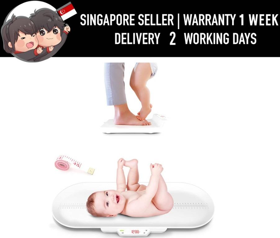 WXLAA Baby Scale Multi-Function Infant Toddler Scale Split Mother Baby Scale Digital Pet Scale kg/st/lb Unit Switchable 50g-120kg 