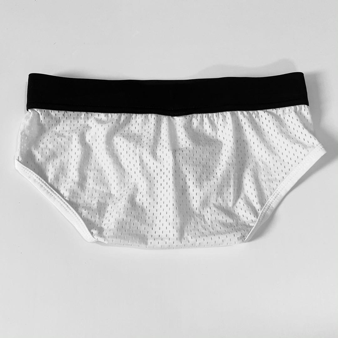 Men Low rise mesh white brief, Men's Fashion, Bottoms, New Underwear on ...