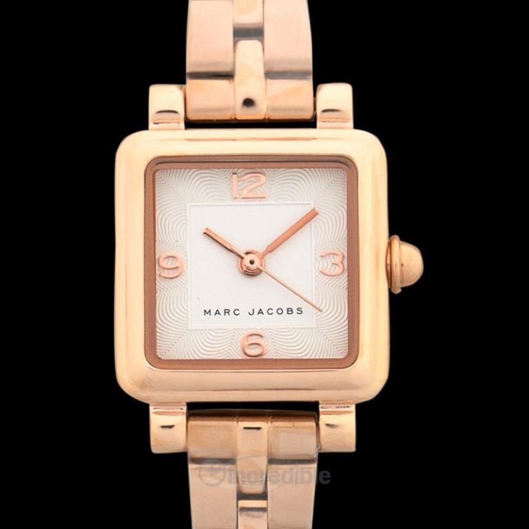 NEW Marc Jacobs Vic Rose Gold Square Dial Watch MJ3530