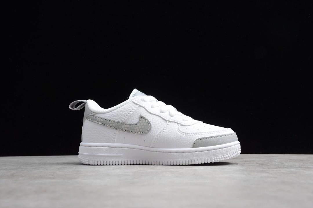 Nike Air Force 1 LV8 Utility White Grey Babies Kids Babies
