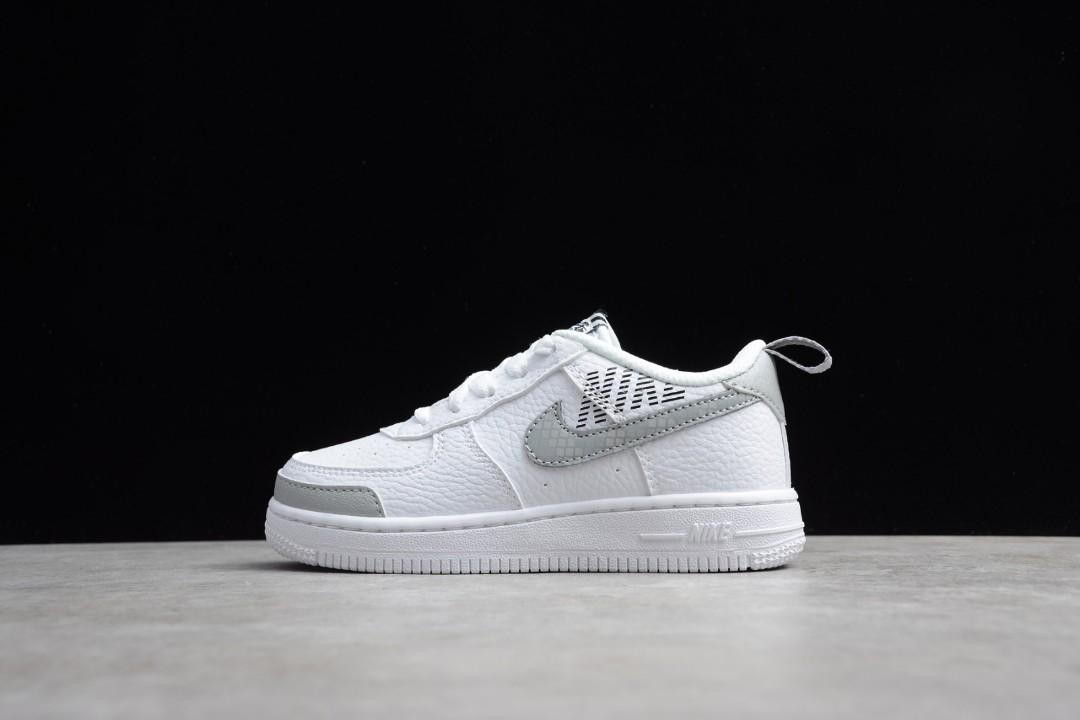 Nike Air Force 1 LV8 Utility Kids' Shoes, White/Black, 6.5