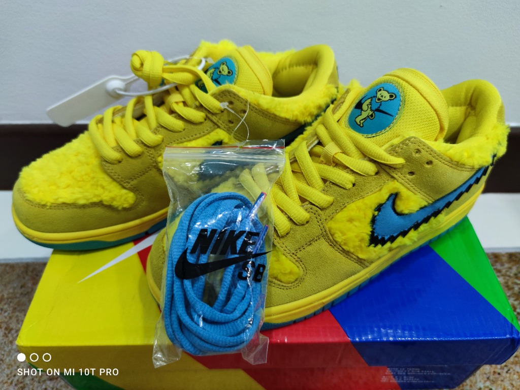 Size 10.5 - Nike Dunk Low SB x Grateful Dead Yellow Bear for sale online