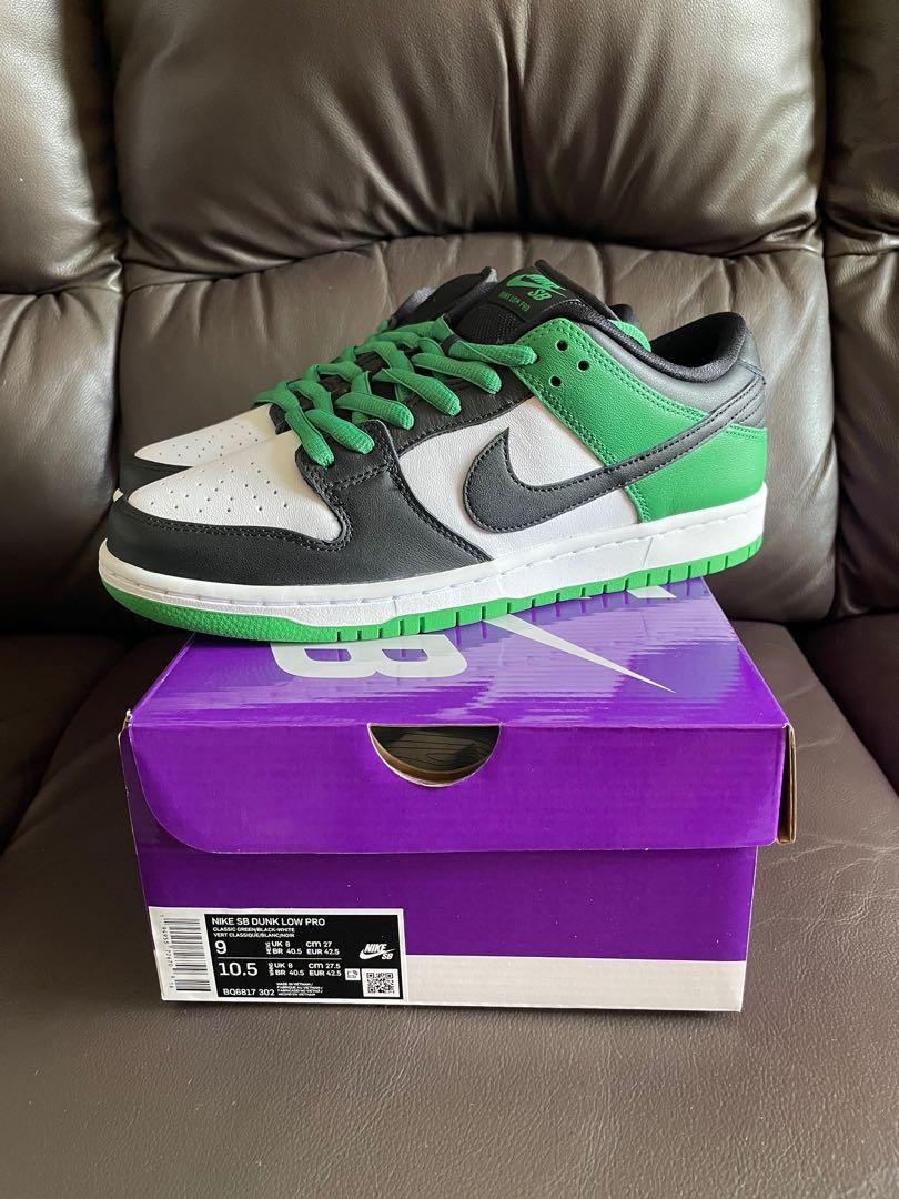 Nike sb dunk low pro classic green, 男裝, 鞋, 波鞋- Carousell