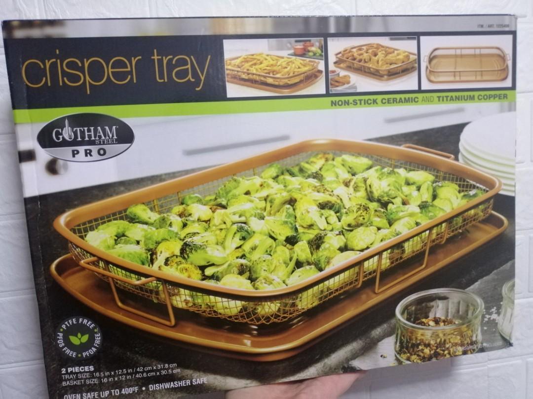 Original GOTHAM STEEL PRO CRISPER TRAY XXL Rack No airfryer, no problem ...