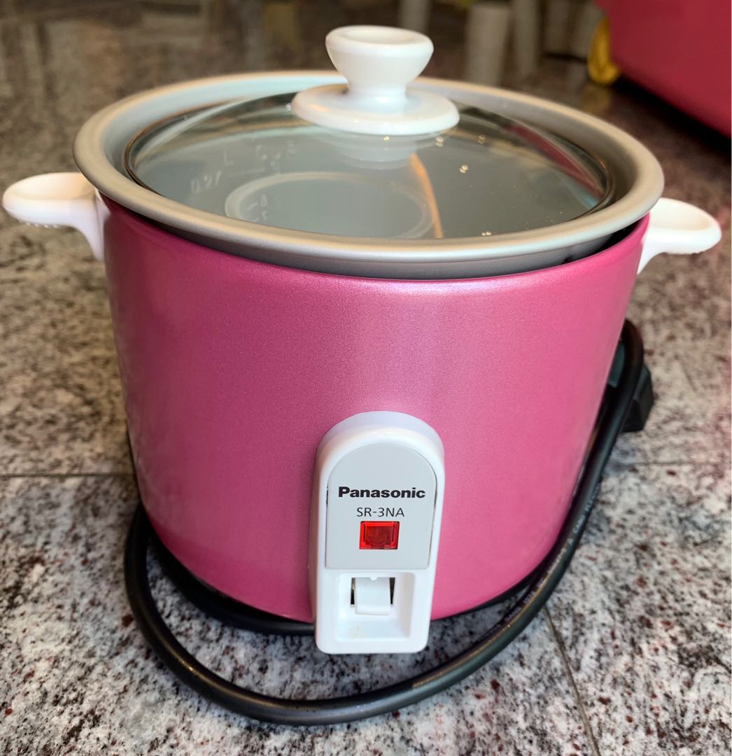 Panasonic Pink Mini Rice Cooker for one person (0.27 L) 110V 200W SR-MC03  JAPAN