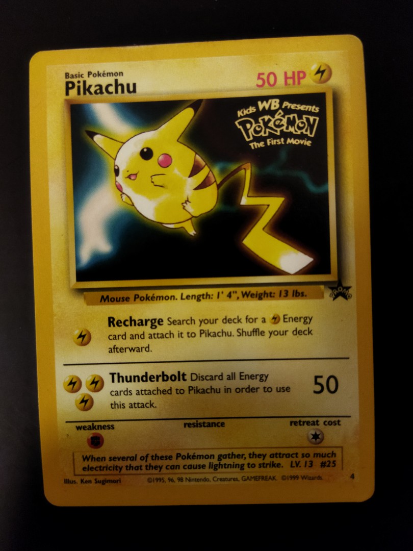 Pikachu Promo Pokemon Cards, Hobbies & Toys, Toys & Games on Carousell