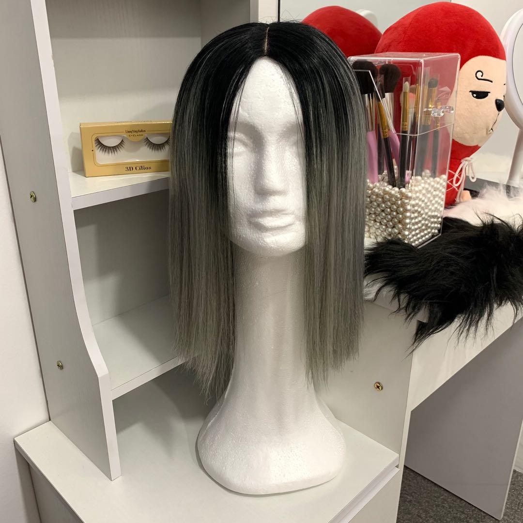 Preloved Ombre Gray Synthetic Lace Front Wig from Wigs Philippines