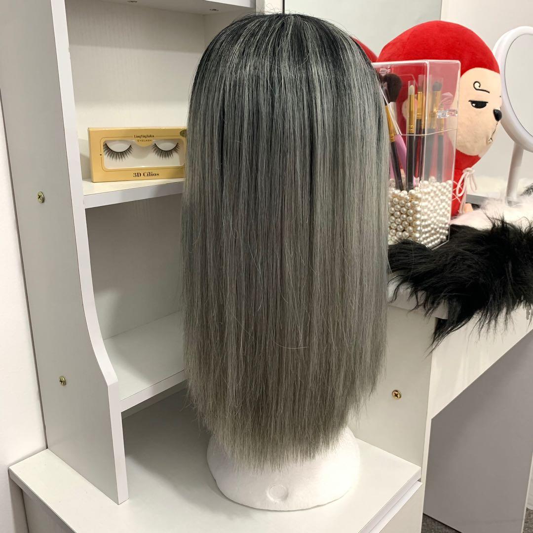 Preloved Ombre Gray Synthetic Lace Front Wig from Wigs Philippines