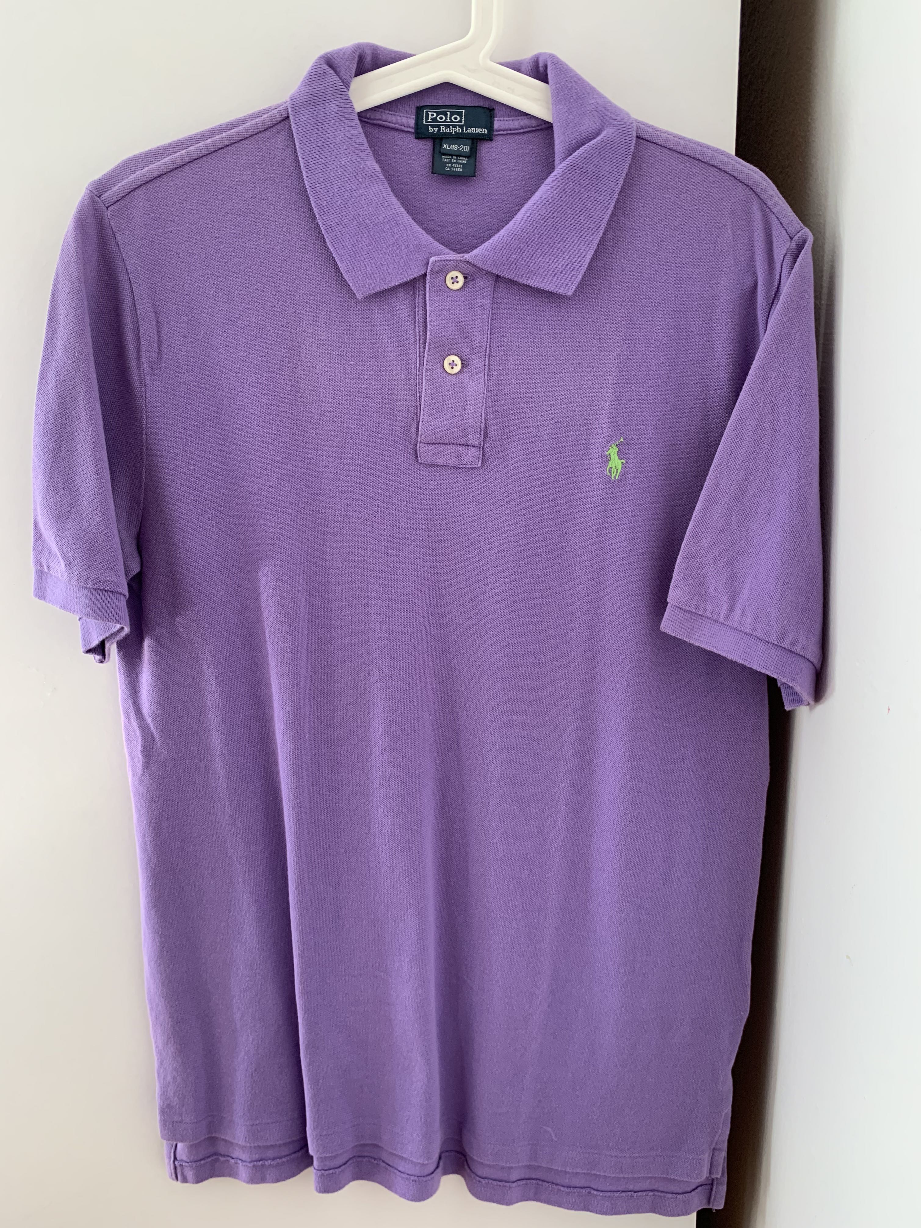Ralph Lauren Polo shirt Purple, Men's Fashion, Tops & Sets, Tshirts & Polo  Shirts on Carousell