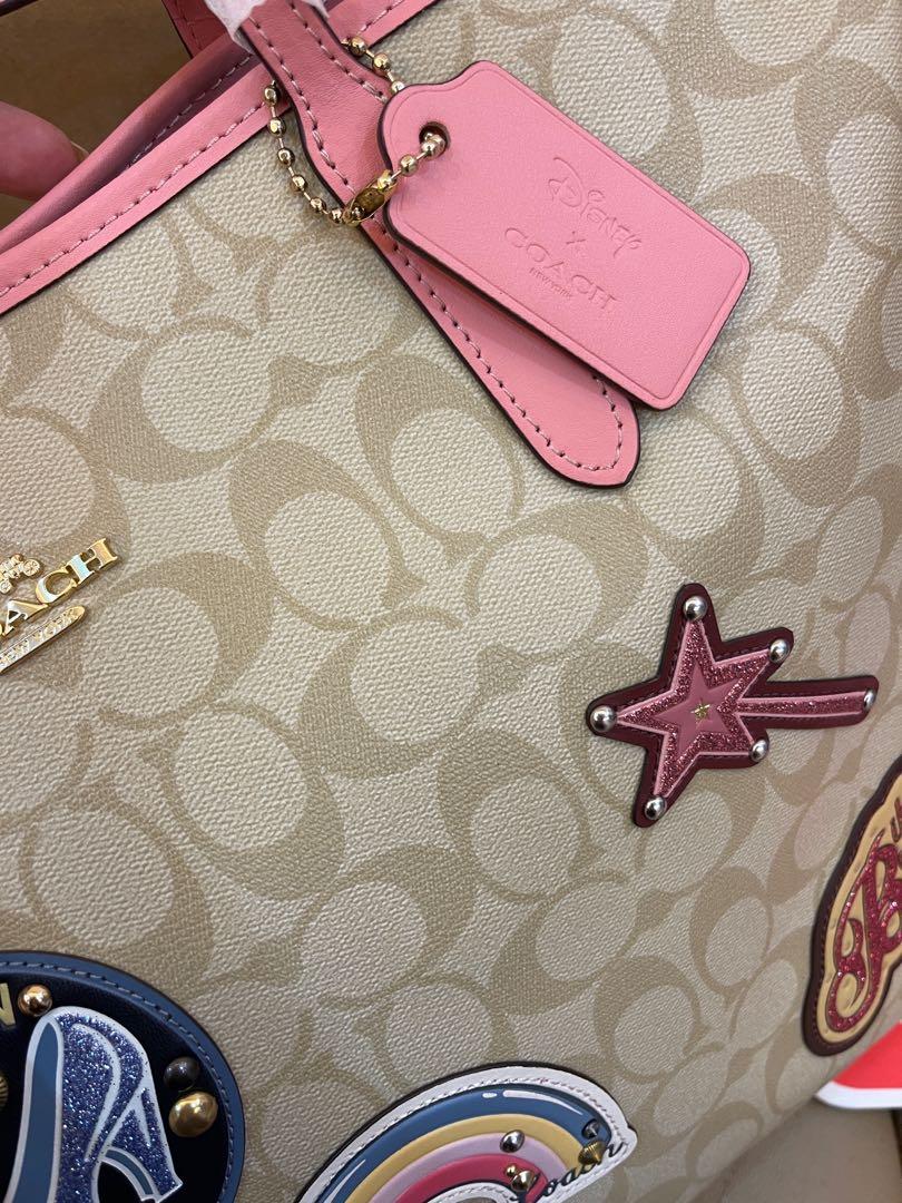 Coach Disney X City Zip Tote In Signature Canvas With Sleeping Beauty