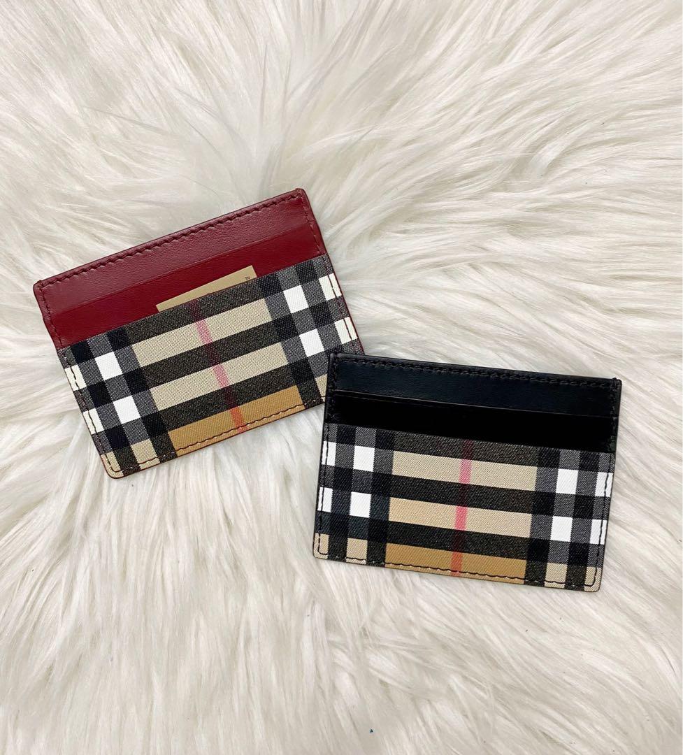Burberry card holder sale on sale