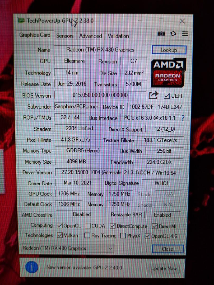 Rx 480 cheap gpu z