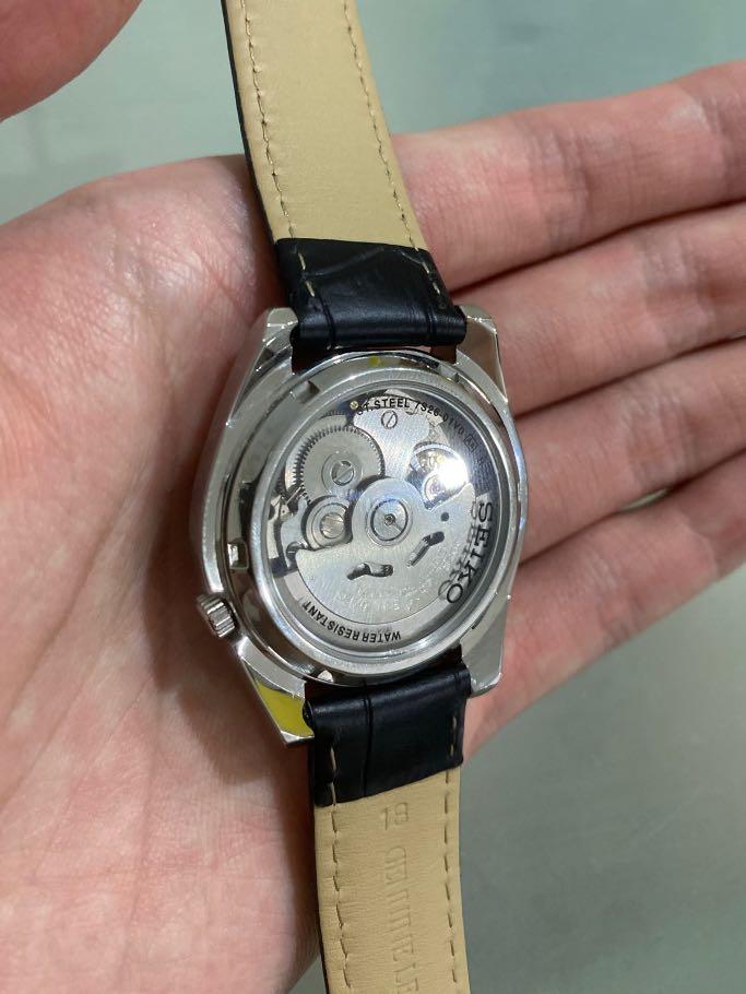 Seiko snkl45 hotsell leather strap
