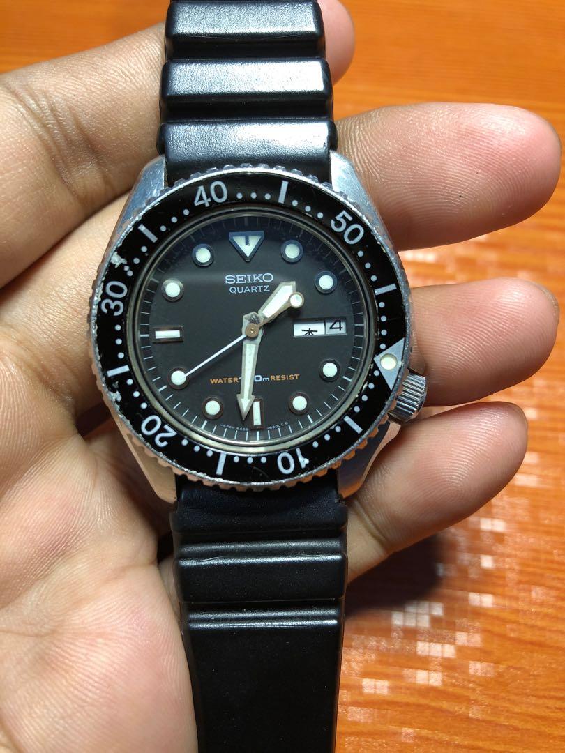 Seiko medium diver 6458-6000 quartz, Men's Fashion, Watches & Accessories,  Watches on Carousell