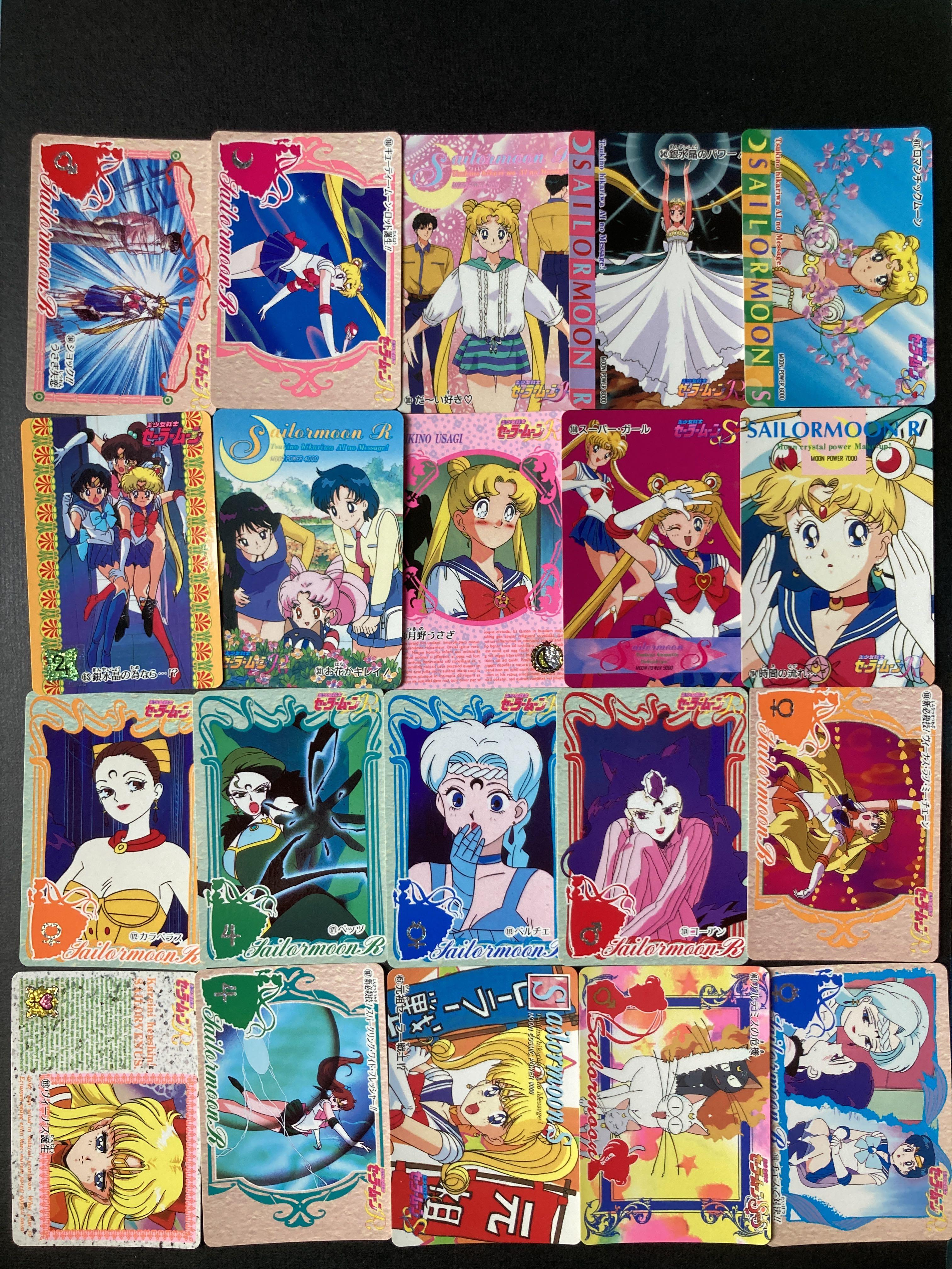 Set 1 美少女戰士個人團體白咭人物卡張出清套裝 Sailor Moon月野兔水野亞美火野麗木野真琴愛野美奈子豆釘兔地場衛sailormoon 包平郵 玩具 遊戲類 其他 Carousell