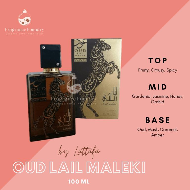 100 ORIGINAL ARABIC PERFUME OUD LAIL MALEKI BY LATTAFA