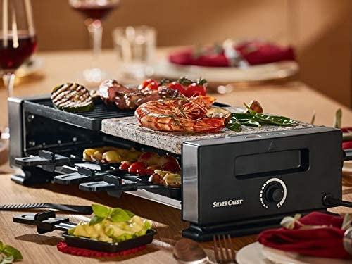 SILVERCREST 1400W RACLETTE Grill with Stone grill and double sided