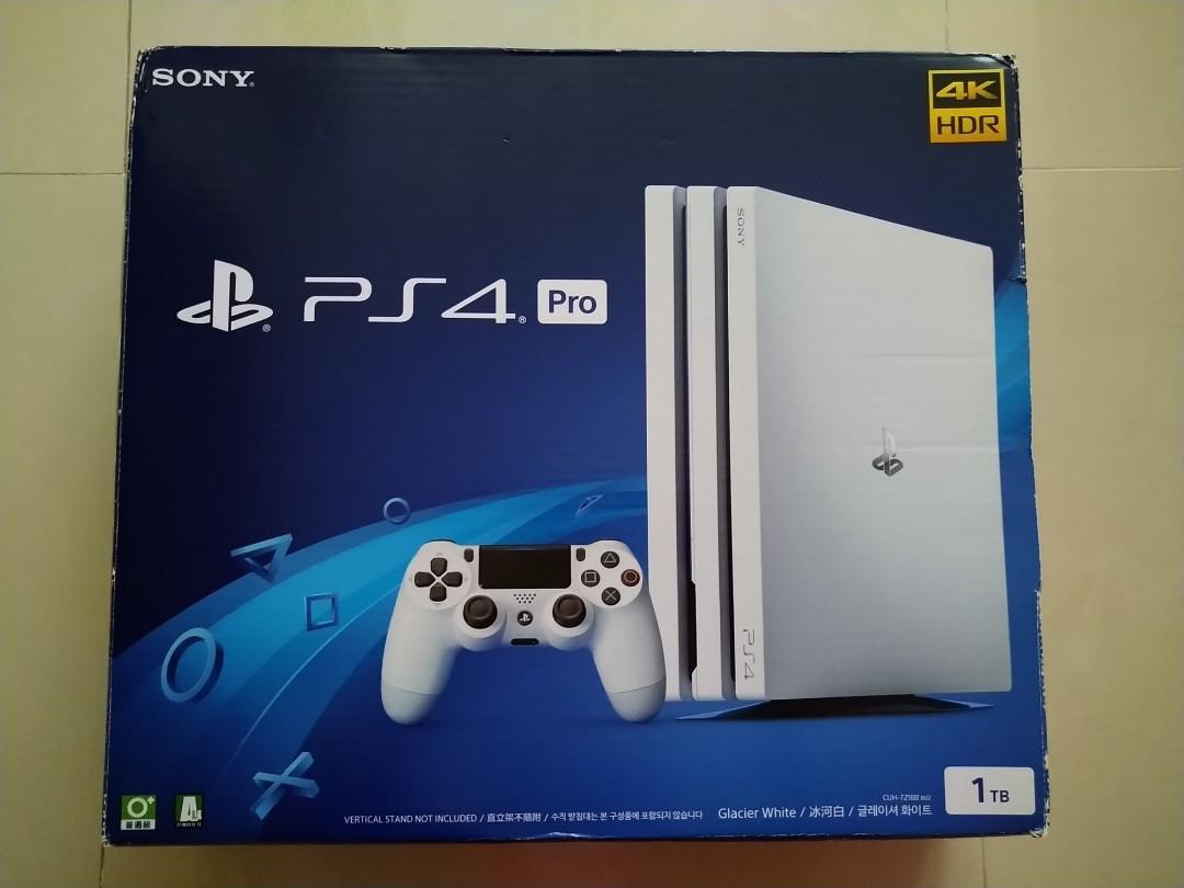 SONY PlayStation 4 PS4 PRO 香港行貨1TB 白色冰河白主機CUH-7218B-B02