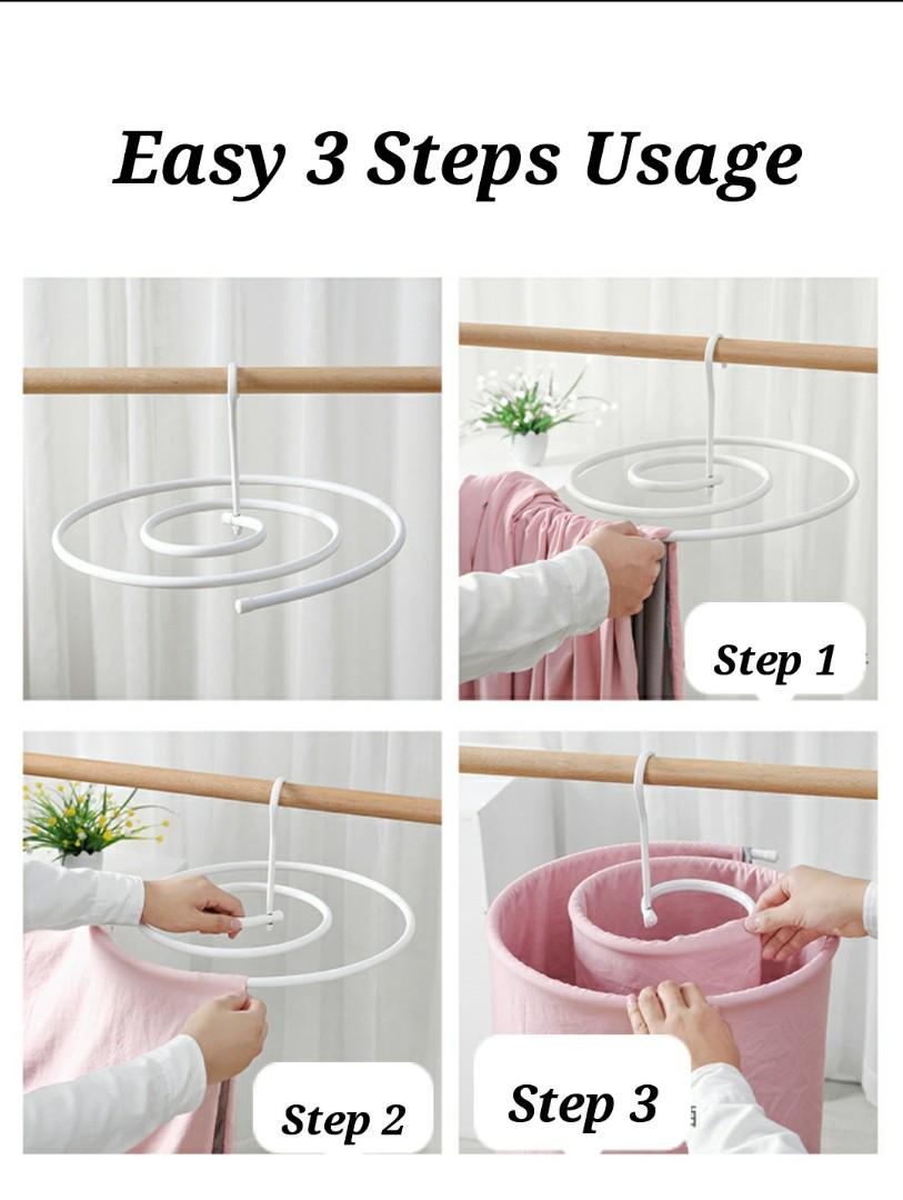 Spiral Bedsheet Mattress Cover Hanger