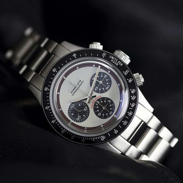Steinhart Ocean 1 Vintage Chronograph White Men s Fashion Watches Accessories Watches on Carousell