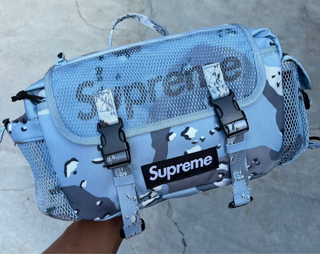 Supreme SS20 Waist Bag Blue Camo Original, Men's Fashion, Bags