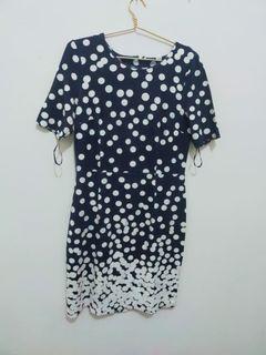 Talbots dress polkadot