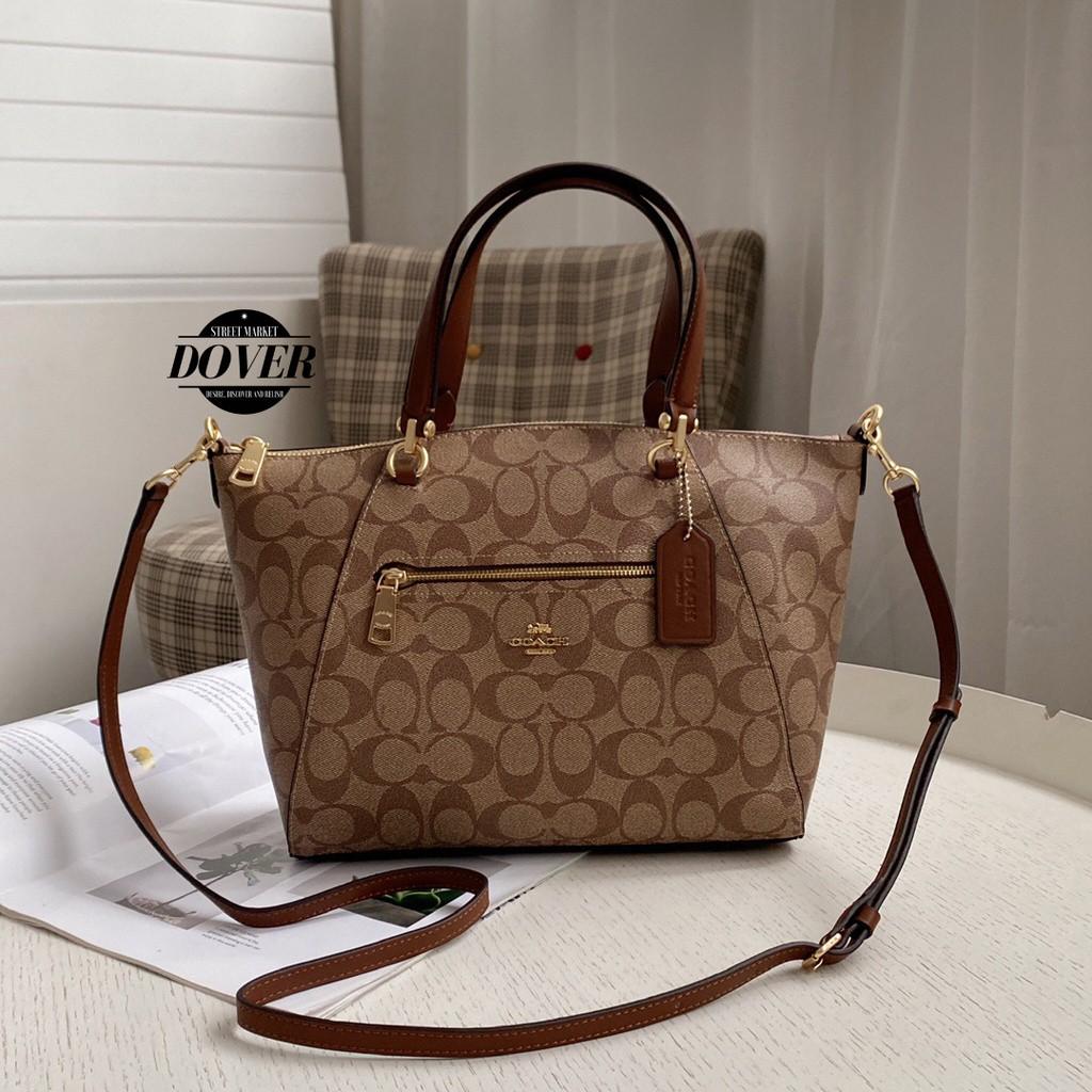 Tas coach signature prairie satchel khaki saddle Barang Mewah Tas Dompet di Carousell