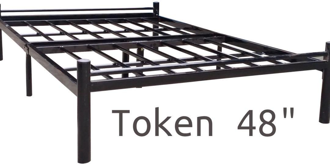 Metal bed frame without headboard deals