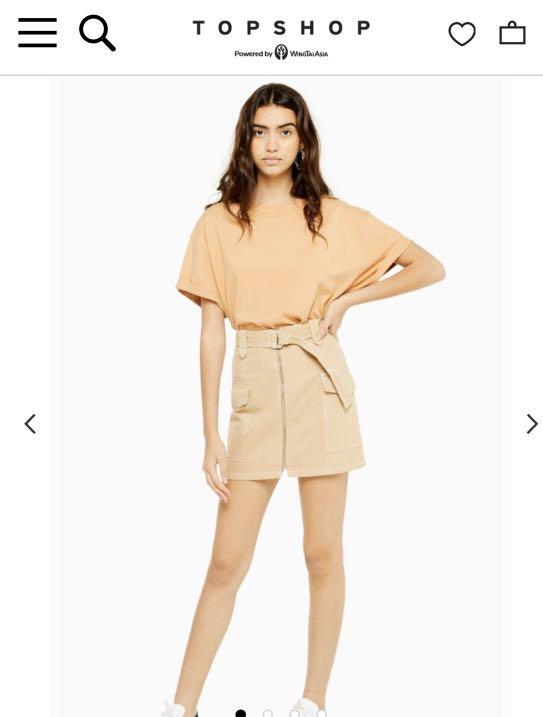Utility skirt topshop cheap