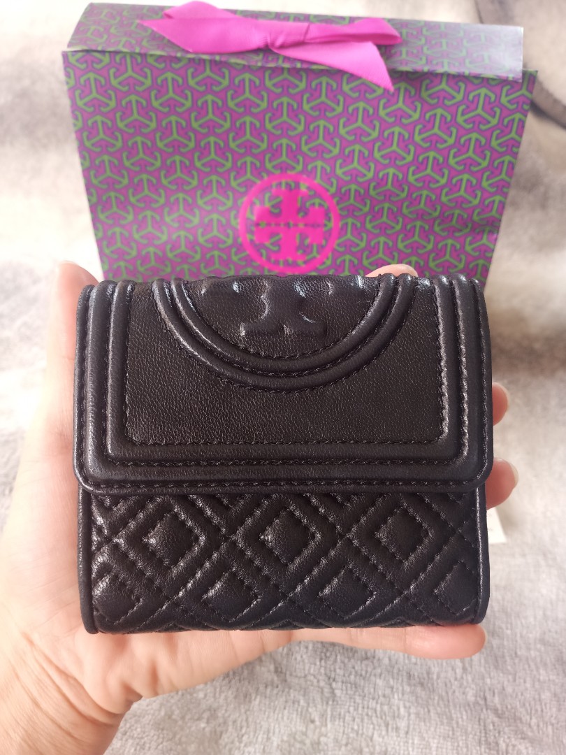 tory burch fleming mini flap wallet