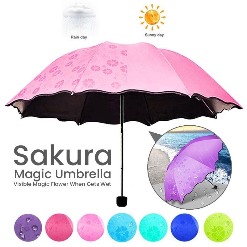 Umbrella Flower Anti UV Protect Foldable Sakura Blossom Hobbies