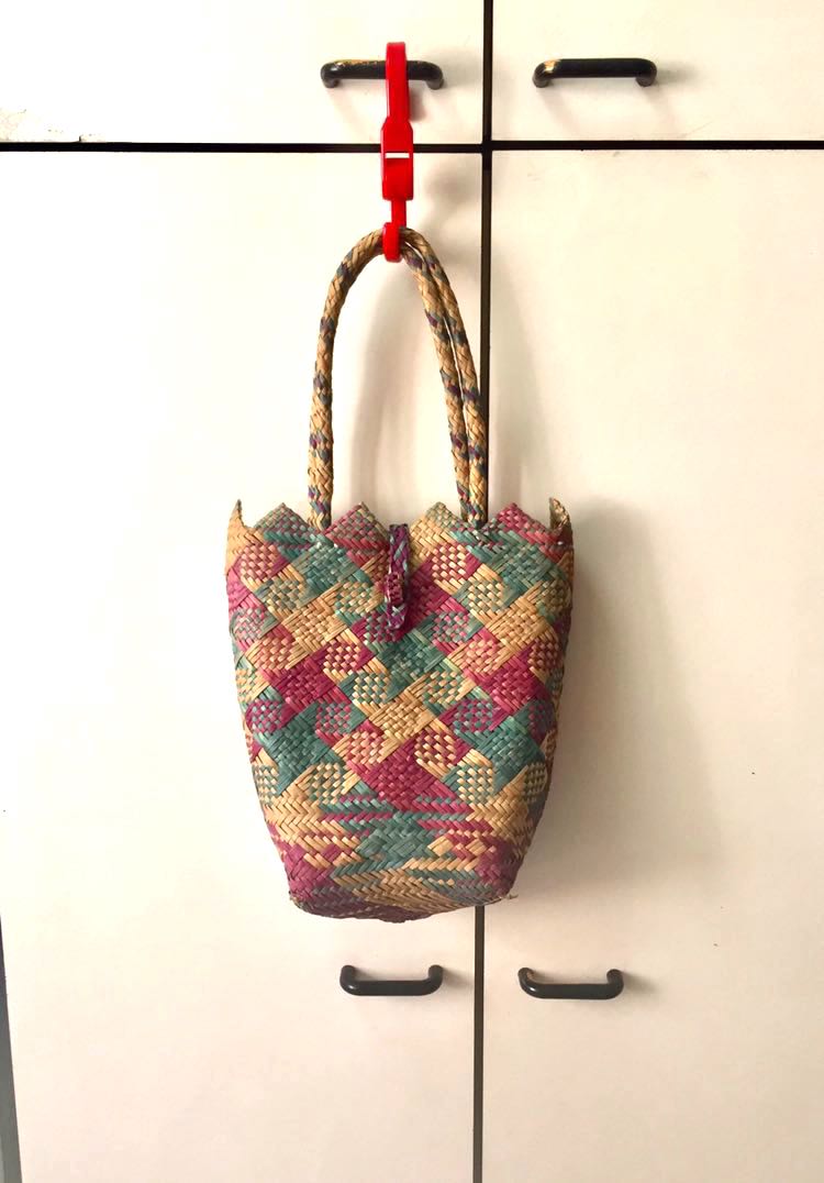 Vintage Straw Bag Handbag Tote Bag 1980s Unique Rare, Women's Fashion ...