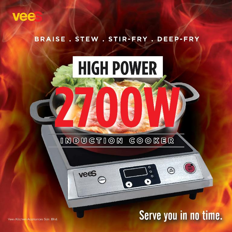 VEES Induction Cooker (BT270B), TV & Home Appliances, Kitchen Appliances, Cookers on Carousell