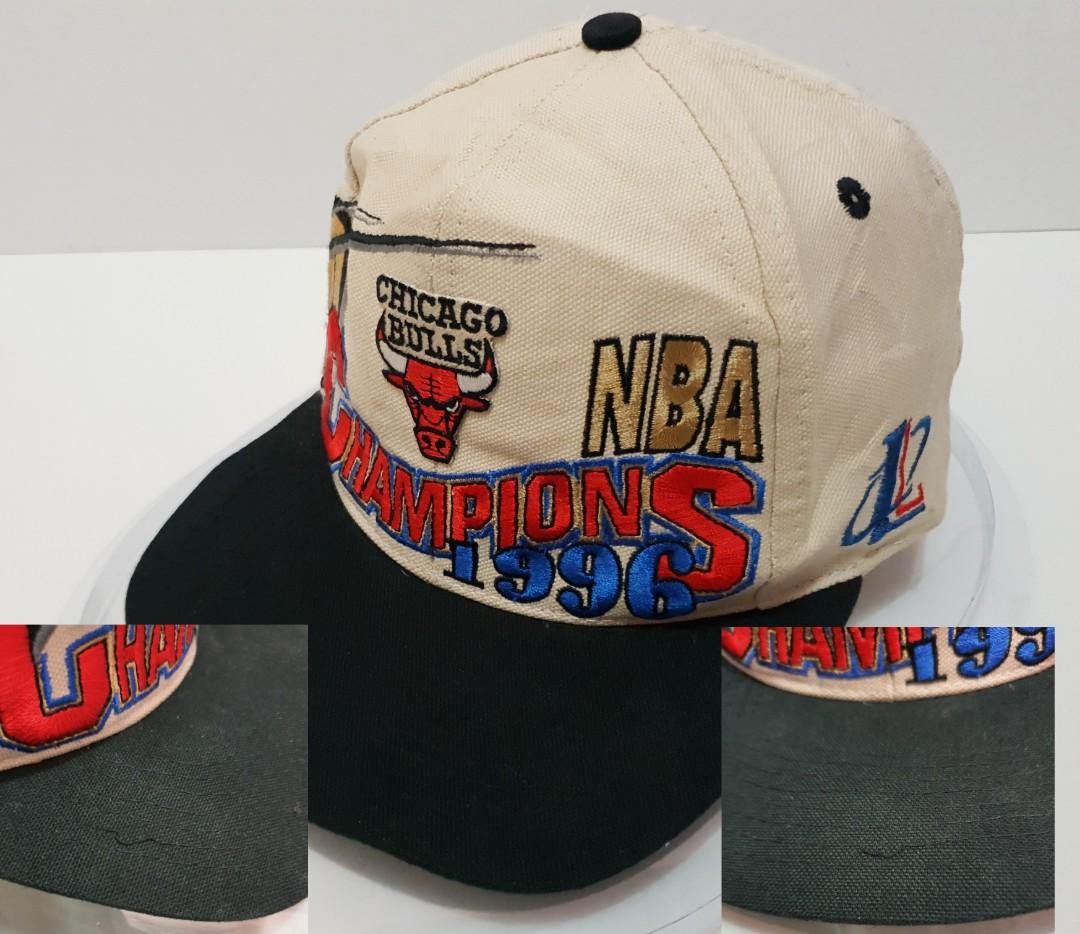 Snapback Hat Chicago Bulls 1996 NBA Champions Vintage Basketball Cap w –  Odd MoFo