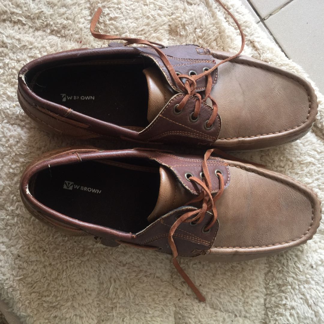 brown casual trainers