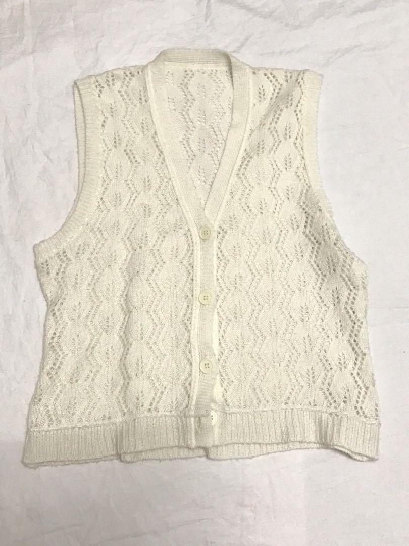white cottage core vest (Category: Blouses) located in Manila. Submitted by charief (Listing ID 1091781063, Image 1). Description: .